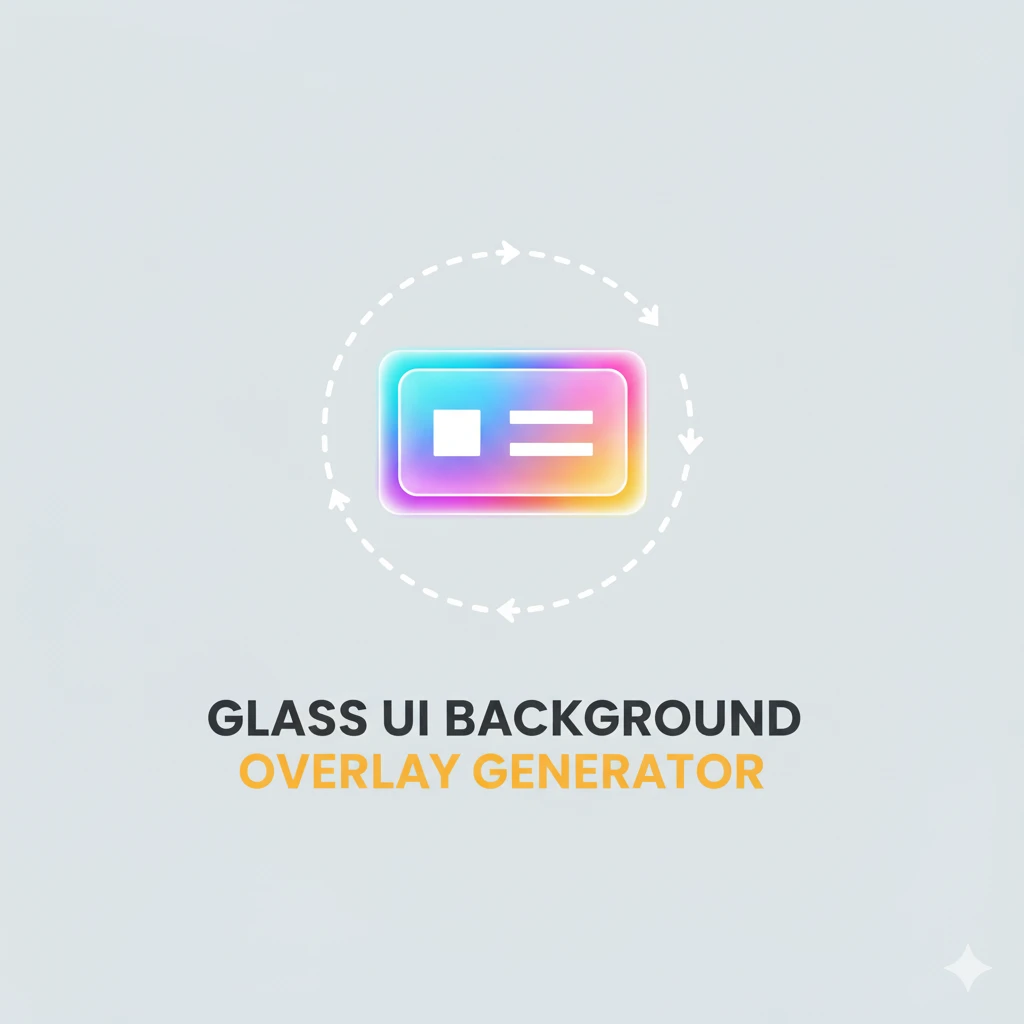 Glass UI Background Overlay Generator